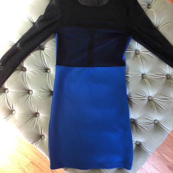 Sexy bodycon dress with mesh - Picture 4 of 4